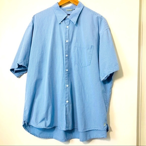 Izod Other - Men's Izod Blue/White Checkered Collared Button Down-Size XXL